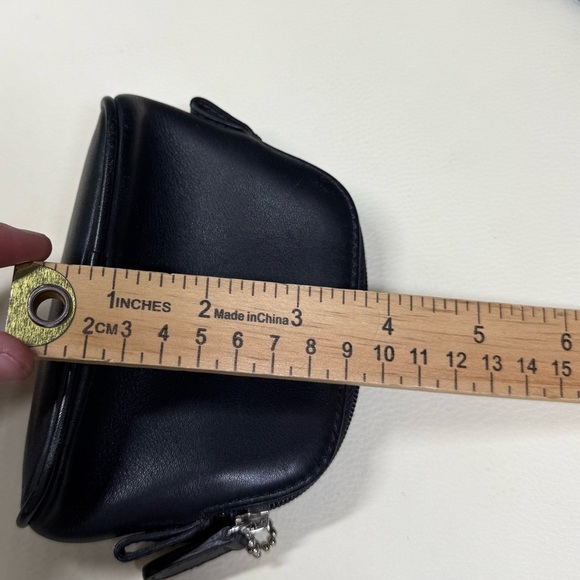 Coach Classic Vtg Leather Legacy Small Zip Coin Purse wallet Black - Picture 5 of 6